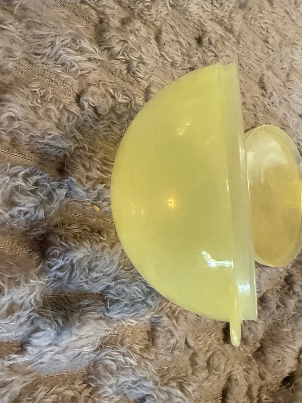 Tupperware Yellow Round Plastic Storage.